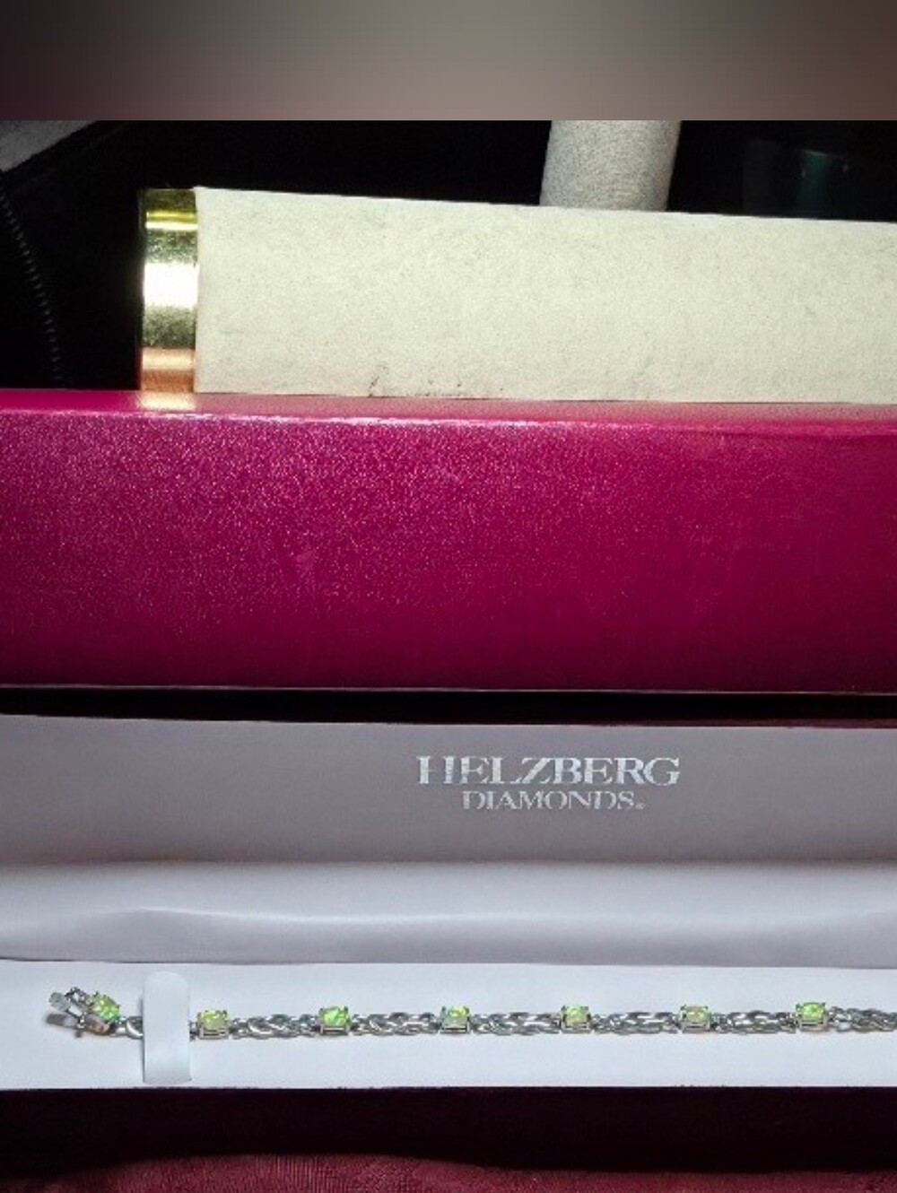 Vintage Magic! Helzberg Diamonds Fancy Designer Opal & Sterling Bracelet - Picture 17 of 17